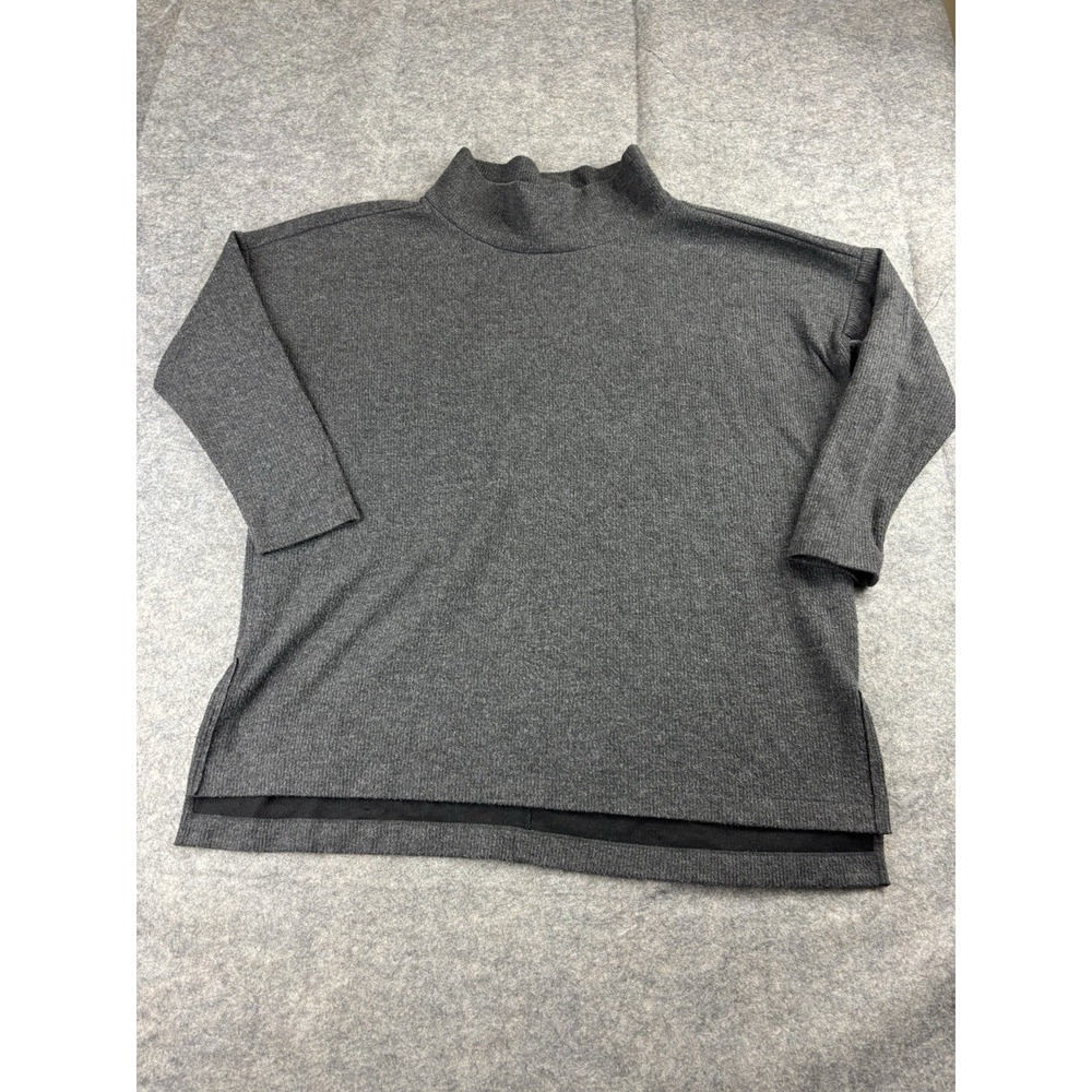 Anthropologie‎ Sweater Womens XL Funnel Neck Oversized Knit Lagenlook Minimalist